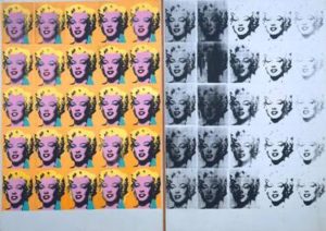 Andy Warhol's screen printed Marilyn Dyptich 
